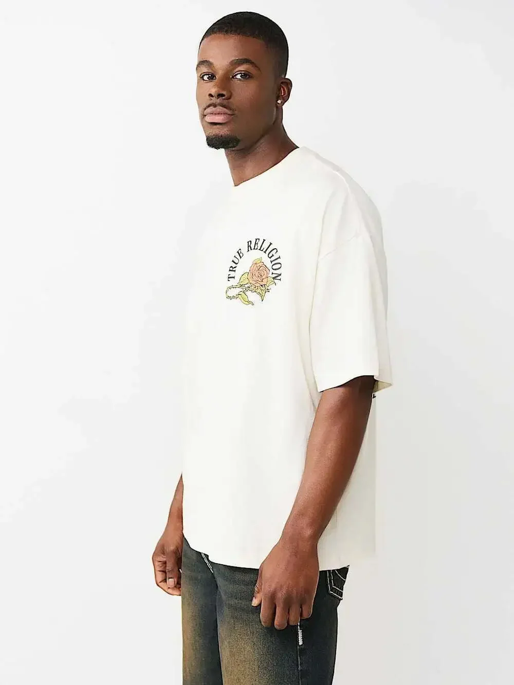 True Religion Floral Snake Heavyweight Oversized Tee